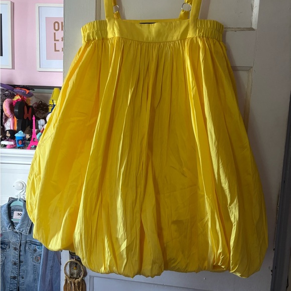 Bloni Square Neck Taffeta Bubble Dress - Picture 12 of 16